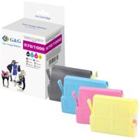 G&G Inktcartridge Compatibel Zwart, Cyaan, Magenta, Geel NP-B-0051BKCMY GP-B970BKCMY-4P