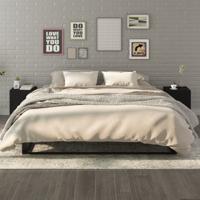 Nachtkastjes 2 st bewerkt hout zwart