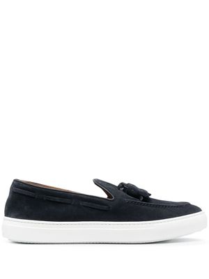 Fratelli Rossetti mocassins à détail de pompon - Bleu