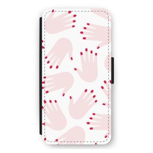 Hands pink: iPhone 11 Flip Hoesje