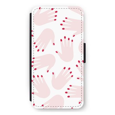 Hands pink: iPhone 11 Flip Hoesje