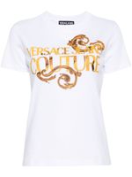 Versace Jeans Couture t-shirt en coton à logo imprimé - Blanc - thumbnail