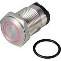 TRU COMPONENTS TC-13224144 ONPOW6316F-10E/Q/R/12V/S Druktoets 36 V DC/AC 2 A 1x uit/(aan) Moment Rood IP65 1 stuk(s)