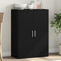 Dressoir 60x31x84 cm bewerkt hout zwart