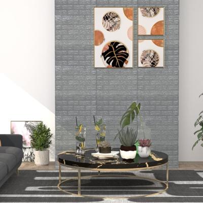 VidaXL 3d-behang zelfklevend 10 st bakstenen antracietkleurig
