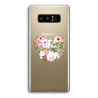 GRL PWR Flower: Samsung Galaxy Note 8 Transparant Hoesje GRL PWR Flower: Samsung Galaxy Note 8 Transparant Hoesje