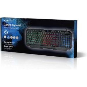 Bedraad Gaming Toetsenbord | Membrane Toetsen | LED | QWERTY US Internationaal