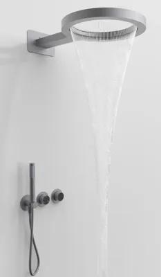 Luxe Douchekraan Set - Rond Design | 5 Kleuren | Messing | Regenval