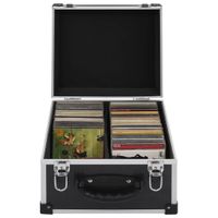 VidaXL Cd-koffer voor 40 cd's aluminium zwart
