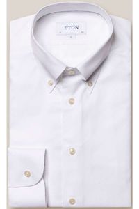 ETON Slim Fit Overhemd wit, Effen