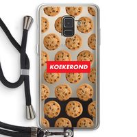 Koekerond: Samsung Galaxy A8 (2018) Transparant Hoesje met koord