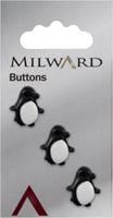 Milward Knoop Pinguin Zwart/Wit 16mm (3 stuks)