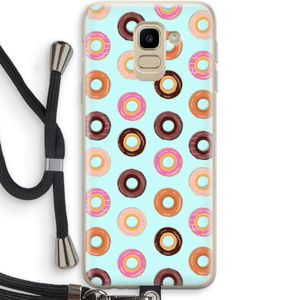 Donuts: Samsung Galaxy J6 (2018) Transparant Hoesje met koord