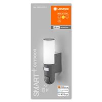 LEDVANCE Smart+ Wall Camera Control 4058075564602 AC34854 LED-buitenlamp met bewakingscamera (wand) LED 16 W Donkergrijs - thumbnail