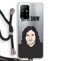 Let It Snow: Oppo A95 5G Transparant Hoesje met koord