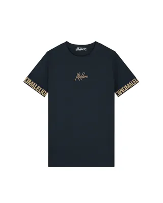 Malelions Venetian T-Shirt Heren Donkerblauw - Maat XS - Kleur: Donkerblauw | Soccerfanshop