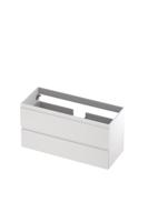 Onderkast INK 2 laden greeploos gelakt 100 cm x 40 cm x 52 cm Mat wit 1241020