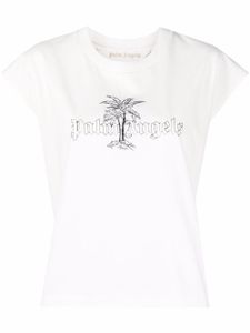 Palm Angels débardeur à logo imprimé - Blanc