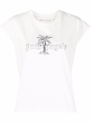 Palm Angels débardeur à logo imprimé - Blanc