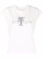 Palm Angels débardeur à logo imprimé - Blanc