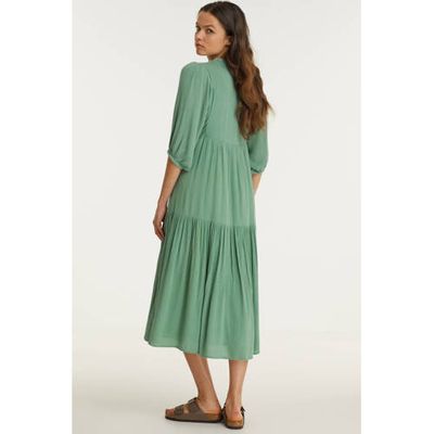 anytime trapeze jurk lichtgroen