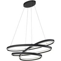LED Hanglamp - Cinque Ciola - 1 Lichtpunt van 100 Watt - Dimbaar - Aanpasbare Lichtkleur - Mat Zwart - Metaal