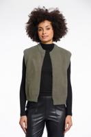 Rino & Pelle Elona.5002511 Short Waistcoat Gilets 10867 Green Ash Rino & Pelle Elona.5002511 Short Waistcoat Gilets 10867 Green Ash