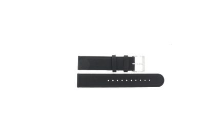Horlogeband Mondaine 30314 / A660.30314.11SBB / BM20106 Shine Leder Zwart 18mm