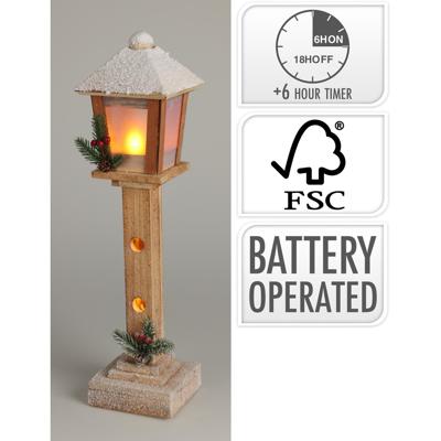 Kerst lantaarn LED 52cm