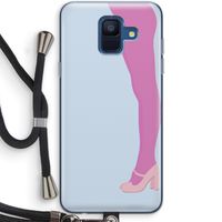 Pink panty: Samsung Galaxy A6 (2018) Transparant Hoesje met koord