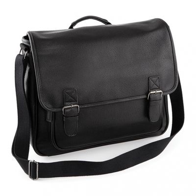 Leatherlook aktetas met schouderband