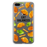 Eat Balanced: iPhone 8 Plus Transparant Hoesje