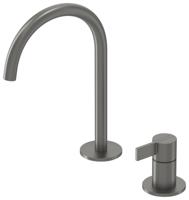 Wastafelkraan IVY Pact Coldstart 2-gats Geborsteld Metal Black PVD IVY