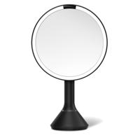 Simple Human Ronde spiegel met sensor 20cm Zwart