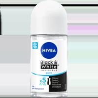 Nivea Nivea Deo Roll-on - Invisible Black & White Pure 50 ml - thumbnail