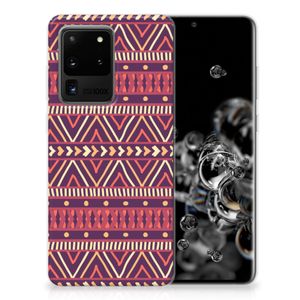 Samsung Galaxy S20 Ultra TPU bumper Aztec Paars