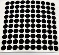 Reflector folie - 100 x rondje - zwart