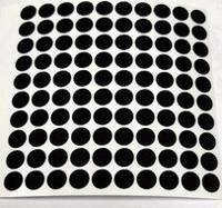 Reflector folie - 100 x rondje - zwart