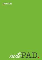 OFFICE products schrijfblok, 60 g/m², ft A5, geruit 5 mm, blok van 50 vel