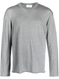 Officine Generale long-sleeve knitted jumper - Gris