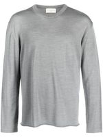 Officine Generale pull en maille à manches longues - Gris