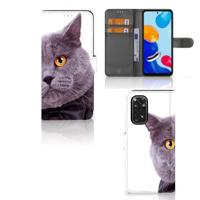 Xiaomi Redmi Note 11/11S | Telefoonhoesje | Met pasjeshouder | Kat