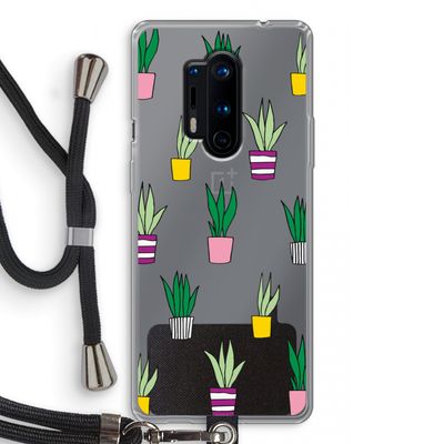 Sanseveria: OnePlus 8 Pro Transparant Hoesje met koord
