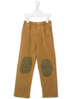 Bobo Choses pantalon en coton à coupe droite - Marron - thumbnail