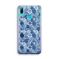 Blauw motief: Huawei P Smart (2019) Transparant Hoesje