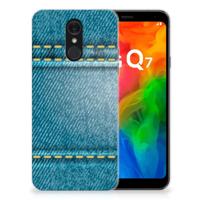LG Q7 | Sillicone Back Cover | Jeans