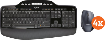 Logitech MK710 Draadloos Toetsenbord en Muis QWERTY 4-Pack Logitech MK710 Draadloos Toetsenbord en Muis QWERTY 4-Pack
