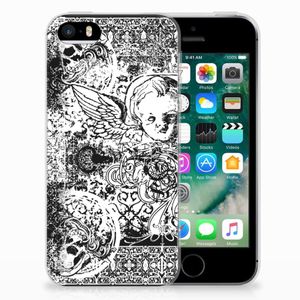 Silicone Back Case Apple iPhone SE | 5S Skulls Angel