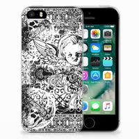 Silicone Back Case Apple iPhone SE | 5S Skulls Angel - thumbnail