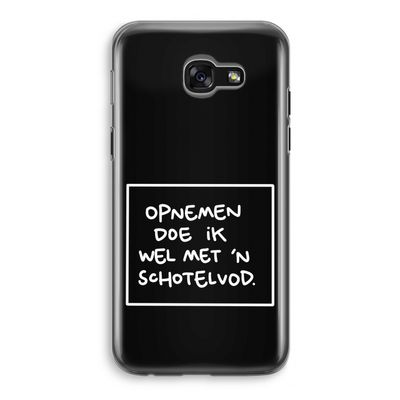 Schotelvod: Samsung Galaxy A5 (2017) Transparant Hoesje